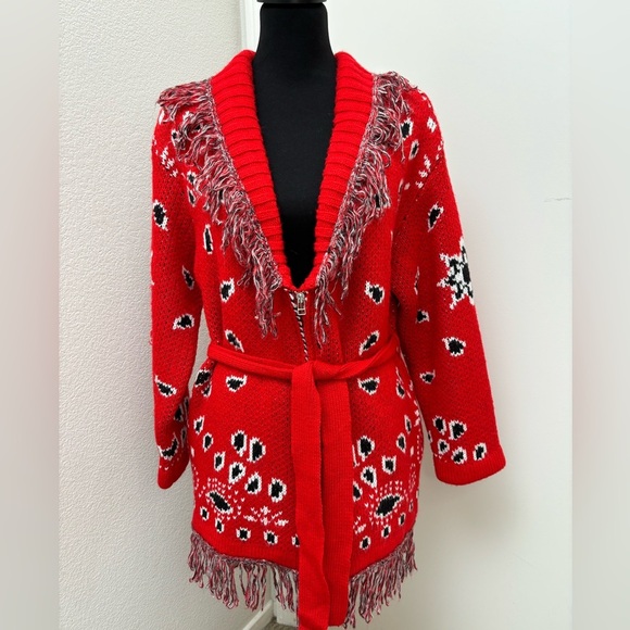 Jen’s Pirate Booty Bandana Cardigan, Small, sweater jacket - Picture 4 of 16